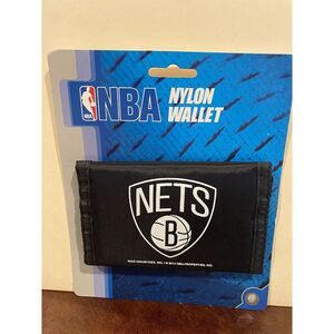 Brooklyn Nets NBA Basketball Nylon Trifold Wallet NWT NBA‎ Brand